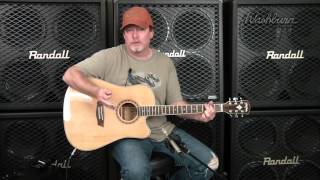 Washburn WD10CE AcousticElectric Guitar Video Demo [upl. by Sundin]