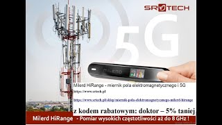 Miernik Milerd HiRange do pomiaru pola elektromagnetycznego i 5G [upl. by Ynattirb]