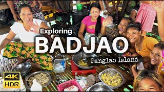 Real Badjao Life in Dauis Panglao Island Bohol Philippines 4K HDR [upl. by Nerrol]