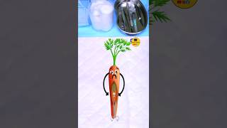 Carrot has Babies 🥕  Fruit Caesarean  Fruit Surgery shorts fruitsurgery [upl. by Airotel]