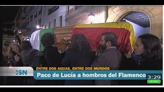 Paco de Lucía a hombros del Flamenco funeral en Algeciras [upl. by Nehtan]