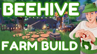 I built a beehive farm with the new building blocks  Palia speedbuild [upl. by Rabiah]