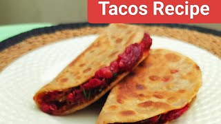 Tacos Recipe  Vegetarian Tacos  Fresh Easy and Delicious  Potato Tacos  Beetroot Tacos Recipe [upl. by Emerald997]