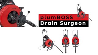 The plumBOSS Drain Surgeon drain clearing machine [upl. by Gayner]