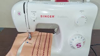 StepbyStep Guide to Twin Needle Embroidery on a Singer Sewing Machine 2263 [upl. by Benioff590]