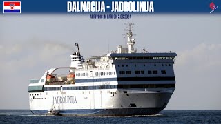 Arrival of ferry DALMACIJA in Bari Jadrolinija  HD 1080p [upl. by Sturdivant196]