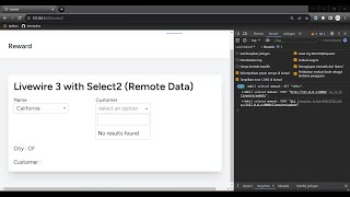 Livewire 3 with Select2 Remote Data and AlpineJs [upl. by Elleahcim]