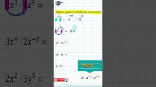 MULTIPLICACIÓN CON POTENCIAS DE IGUAL BASE [upl. by Nove]