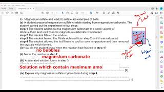 Acids Alkali and Salts Questions Cambridge IGCSE O level Chemistry 0620 0971 5070 Lesson 53 part c [upl. by Corvin]