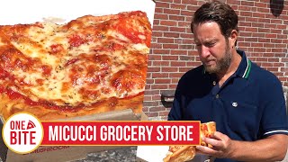 Barstool Pizza Review  Micucci Grocery Store Portland ME [upl. by Aehc147]