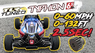 Arrma TLR Tuned Typhon 6S  060 25 SEC [upl. by Yekcir]