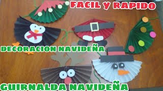 🎄☃️decoracion navideñas ADORNOS navideños Rosetones de papel ADORNOS navideños de papel diynavida [upl. by Allerus]