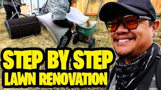 Best Lawn Renovation Method 100 SUCCESS RATE  Skip the rest this process works SPRING OR FALL [upl. by Izabel553]