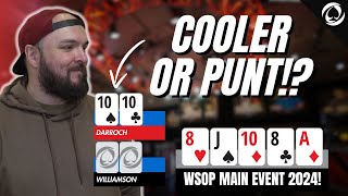 First Hand Elimination 😲  WSOP 2024 Main Event Day 1A [upl. by Fiester903]