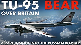 Tu95 Russian Strategic Bomber  Red Bear Over Britain  Tupolev Turboprop Cold War Era Aircraft [upl. by Ashok343]