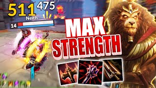 Max Strength ANHUR DESTROYS in SMITE 2 [upl. by Rednasxela]