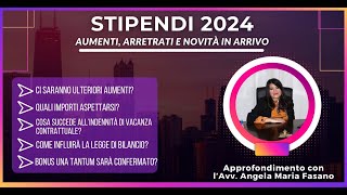 STIPENDI 2024 aumenti arretrati e novità in arrivo [upl. by Anallij534]