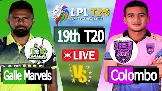 LPL LIVE  Live cricket match today  Galle vs Colombo 19th Match Score [upl. by Sixel]