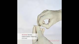 Axiostat Dental Haemostatic Dressing  CE Approved  Bleeding Control Dressing  Product Showcasing [upl. by Miner]