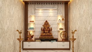 Puja room wall degin tiles Puja room marble stap short video Puja room wall [upl. by Daisy]