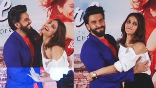 Ranveer Singh GETS Cozy With Vaani Kapoor At Befikre Song Launch [upl. by Auqinot]