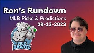 MLB Picks amp Predictions Today 91323  Rons Rundown [upl. by Rayford]