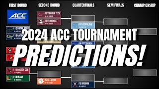 2024 ACC College Basketball Tournament Predictions [upl. by Akcemat351]