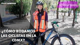 Así es Como Andamos en Bicicleta las Mujeres Ciclistas en CDMX Es riesgoso 🤷‍♀️🚴‍♀️😯 [upl. by Nalloh]