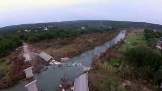 Wimberley TX Memorial Day Flood  Fisher Store Road Bridge Collapse [upl. by Dimitris]