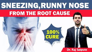 Allergic Rhinitis 100 Permanent Cure  Sneezing Runny Nose Home Remedies  Treatment of Allergy [upl. by Wrand]