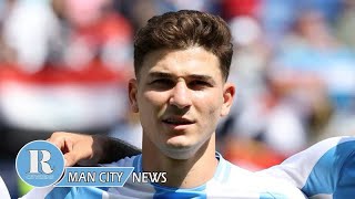 Man City FC News Julian Alvarez breaks silence on Man City future with transfer warning [upl. by Llesig]