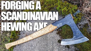 FORGING A SCANDINAVIAN HEWING AXE [upl. by Cheney31]