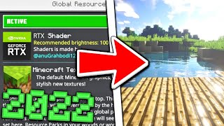 How To Get Shaders For Minecraft Bedrock 2022 Android IOS Windows 11 Xbox PS5 [upl. by Ainimreh424]