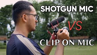 Mic Murah Terbaik  Clip On Vs Shotgun Mic [upl. by Oironoh154]