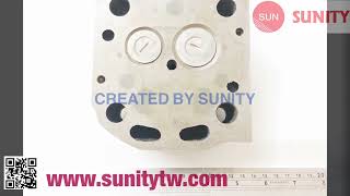 TAIWAN SUNITY  TF90 CYLINDER HEAD ASSY Yanmar Agricultural engine parts [upl. by Wichern947]