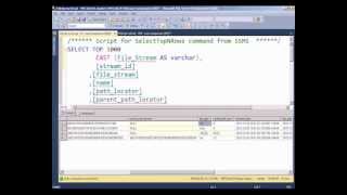 Файловые таблицы FileTables FileStream в SQL Server 2012 [upl. by Grannias]