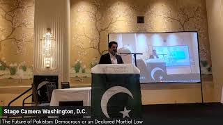 🔴 LIVE  From DC  The Future of Pakistan Democracy or un Declared Martial Law [upl. by Naffets26]