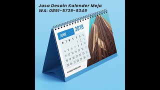 Jasa Desain Kalender Meja 2024 A [upl. by Oicirbaf]