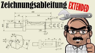 Autodesk Inventor Tutorial  Zeichnungsableitung Extended [upl. by Luckett143]