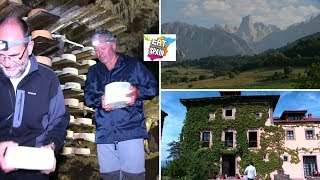 Cabrales Spains best blue cheese A visit to the caves where it is aged in Picos de Europa [upl. by Tanberg880]