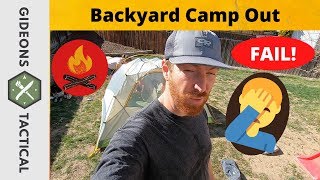 Backyard Campout Fail What Went Wrong [upl. by Faunie361]