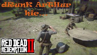 Greet  Greet  Antagonize  Drunk Arthur vs The Gang  RDR2 [upl. by Mot326]