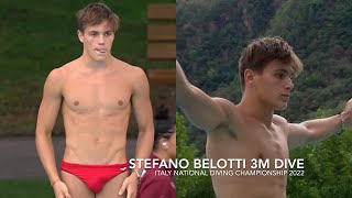 Stefano BELOTTI 3m Spring Board Dive  Italy National Diving Championship 2022 ReWatch [upl. by Nevil]