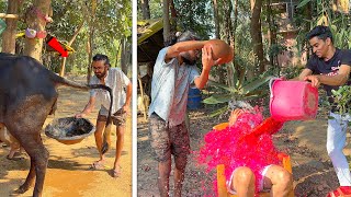 Gau mootra se khel liya holi 😱  अभी तक का सबसे ज़बर्दस्त 😂 EP  7 [upl. by Roxana]