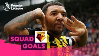 Wonderful Watford Goals  Deeney Deulofeu Ighalo  Squad Goals [upl. by Yeargain]