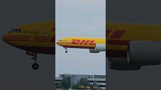 Cargo Freighter dhl Landing shortsyoutube [upl. by Sibley]