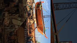 Handmade wooden ships manufacturing in Pakistan shorts karachi [upl. by Mitchel]