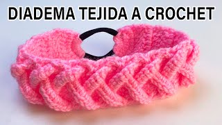 🌈Diadema Tejida a crochet PASO A PASO crochet headband  VINCHA  TURBANTE❤ [upl. by Suilienroc]