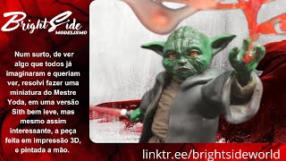 Mestre Sith Yoda  figura em Impressão 3D [upl. by Enimisaj]