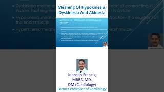 Meaning Of Hypokinesia Dyskinesia And Akinesia [upl. by Nylauqcaj]